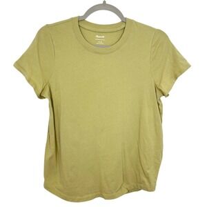 Madewell Short Sleeve Crewneck Tee in Olive Green